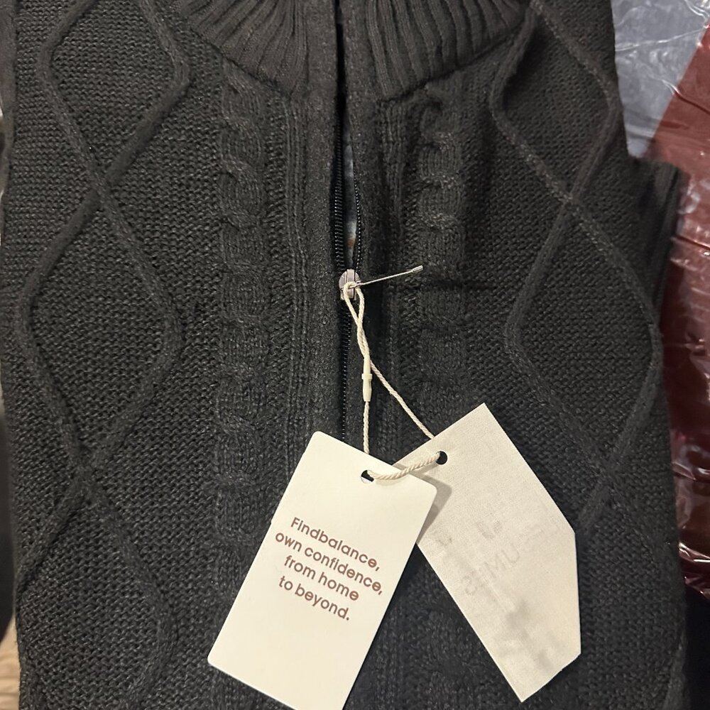 Men's Cardigan Knitted Full Zipper Cardigan Sweaters(XL) - Picture 7 of 10
